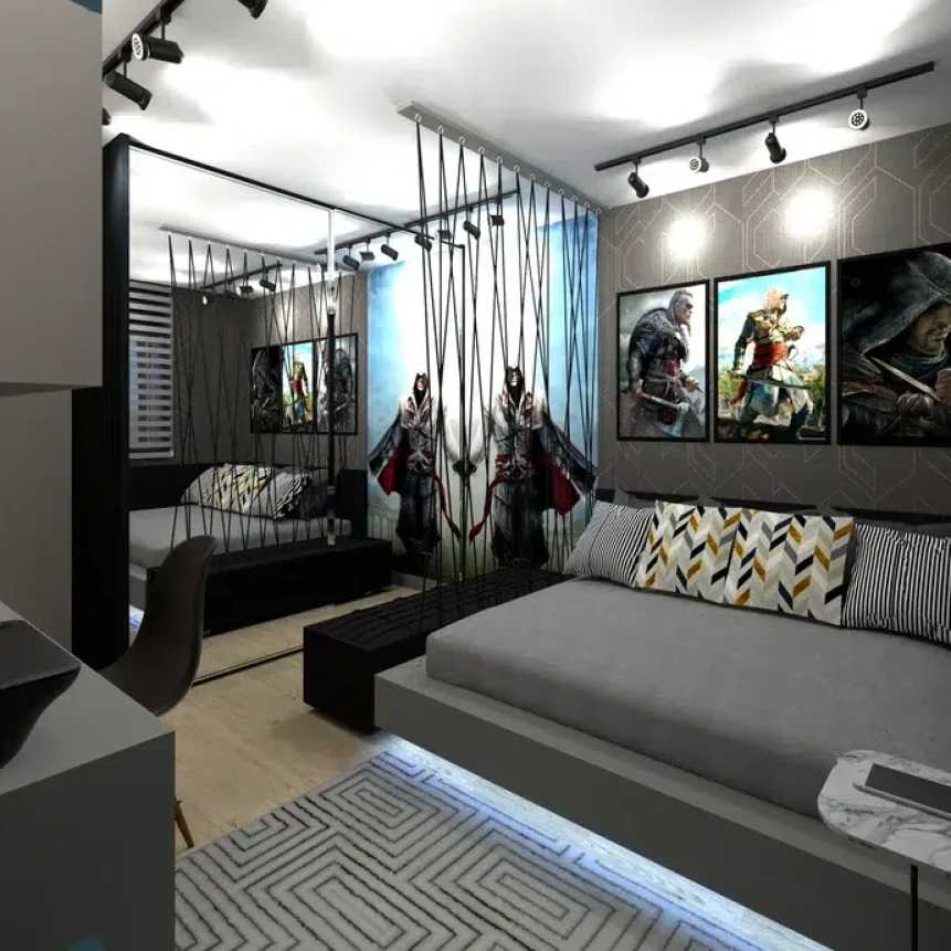 erros comuns decoração quarto masculino pequeno