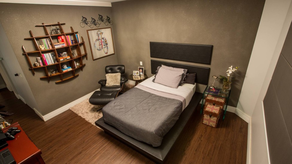 quarto masculino industrial vs minimalista