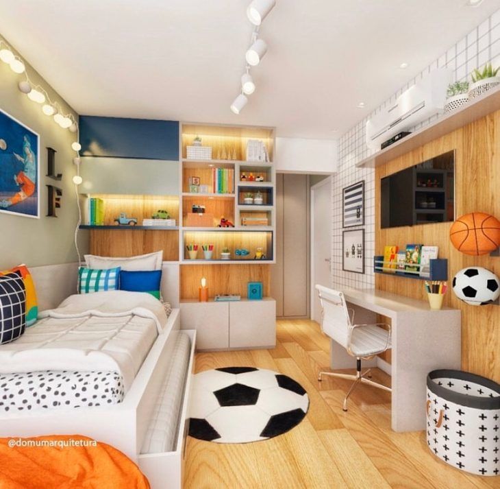 ideias criativas decoração quarto menino adolescente