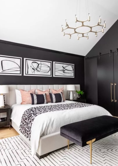 quadros decorativos para quarto preto e branco