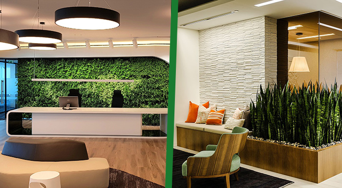 ideias criativas decoração recepção empresa