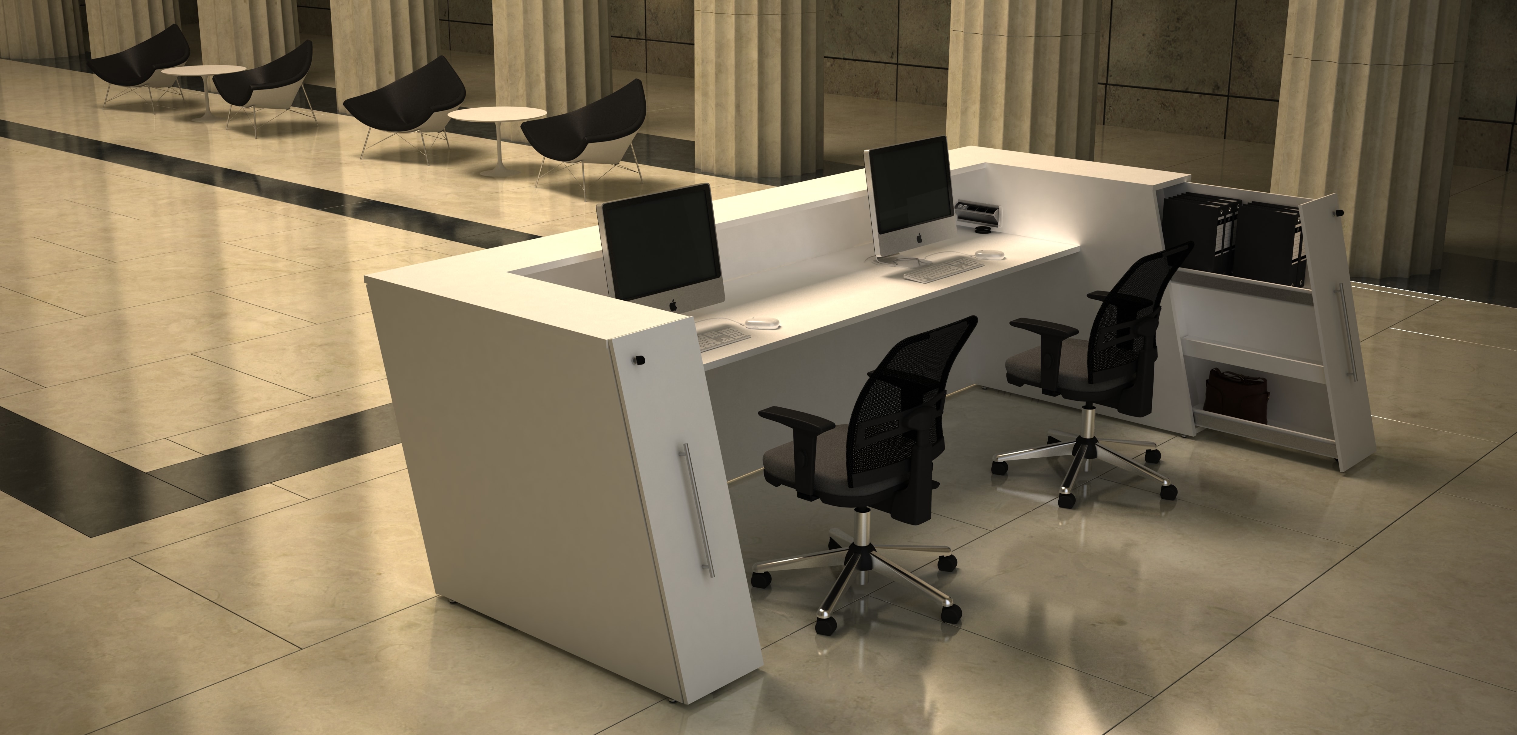 ideias criativas decoração recepção empresa