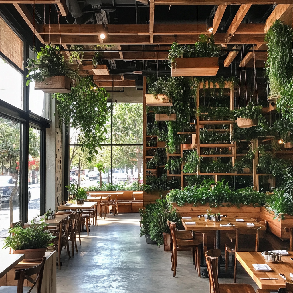 erros comuns decoração restaurante plantas