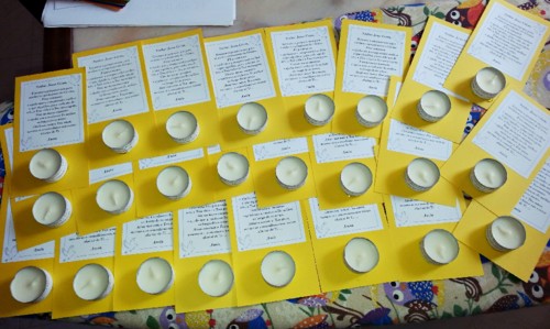 decoração barata retiro jovens materiais