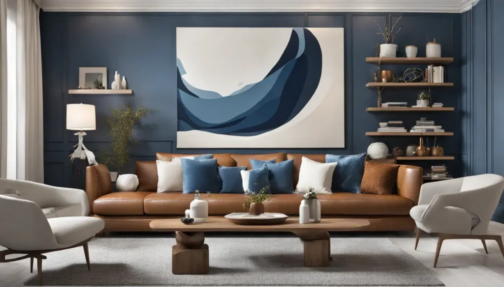 quanto custa decorar sala com poltrona azul