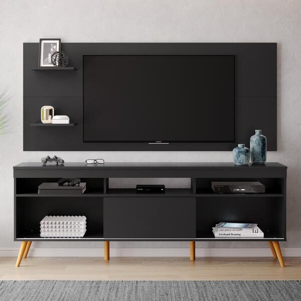 rack preto vs rack branco para sala