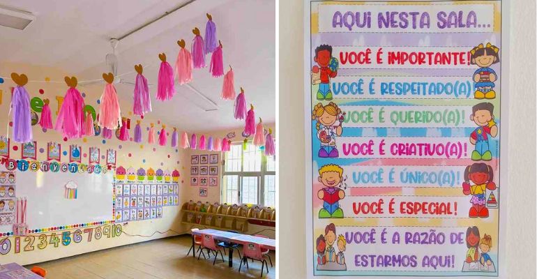 decoração de sala de aula