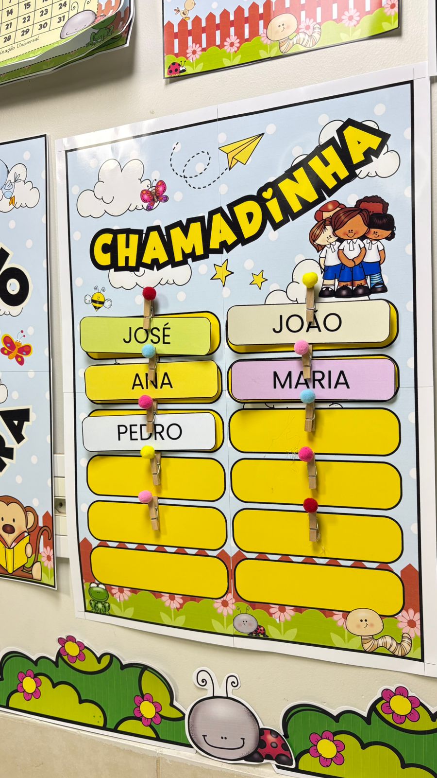 decoração de sala de aula tema jardim