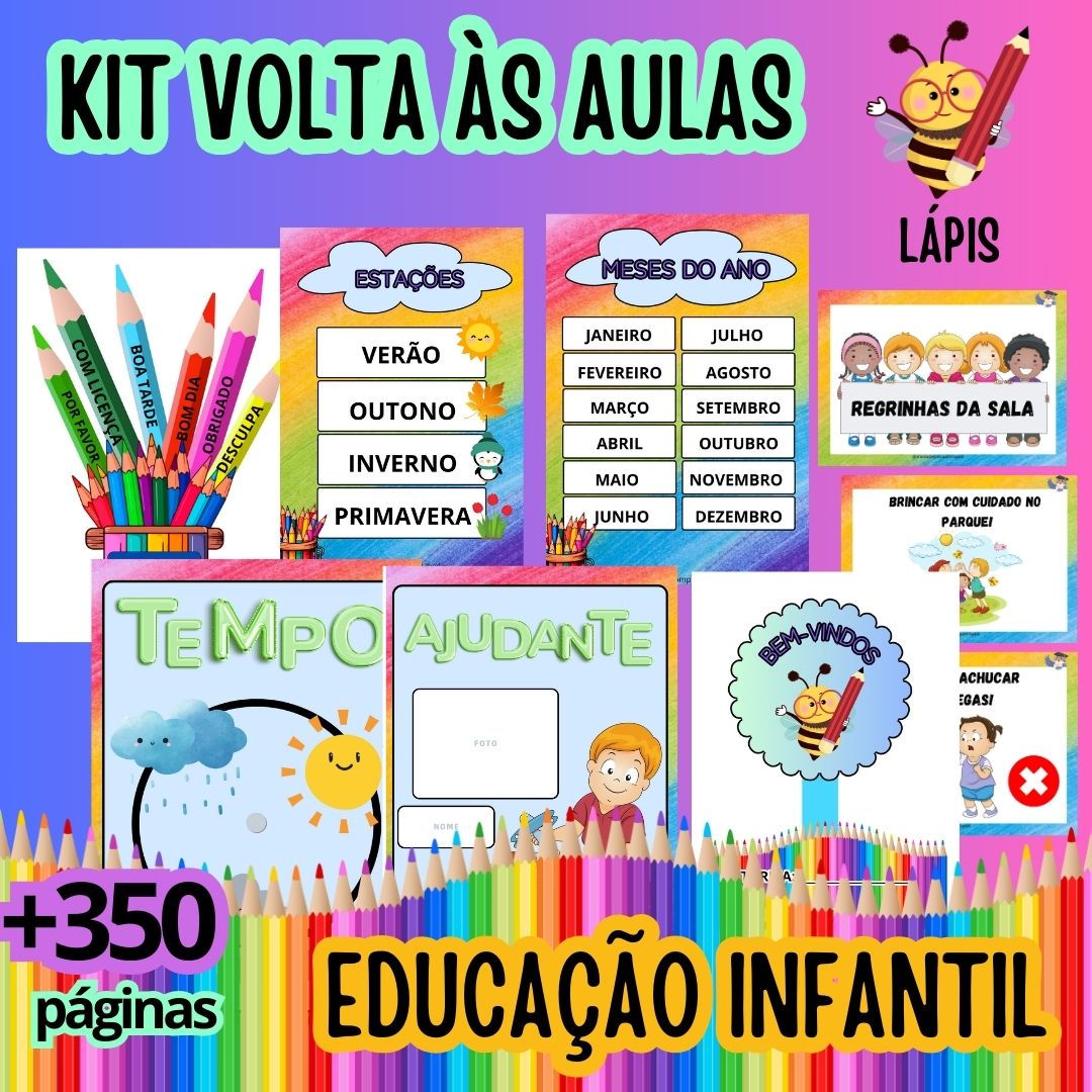 decoração de sala de aula tema lapis