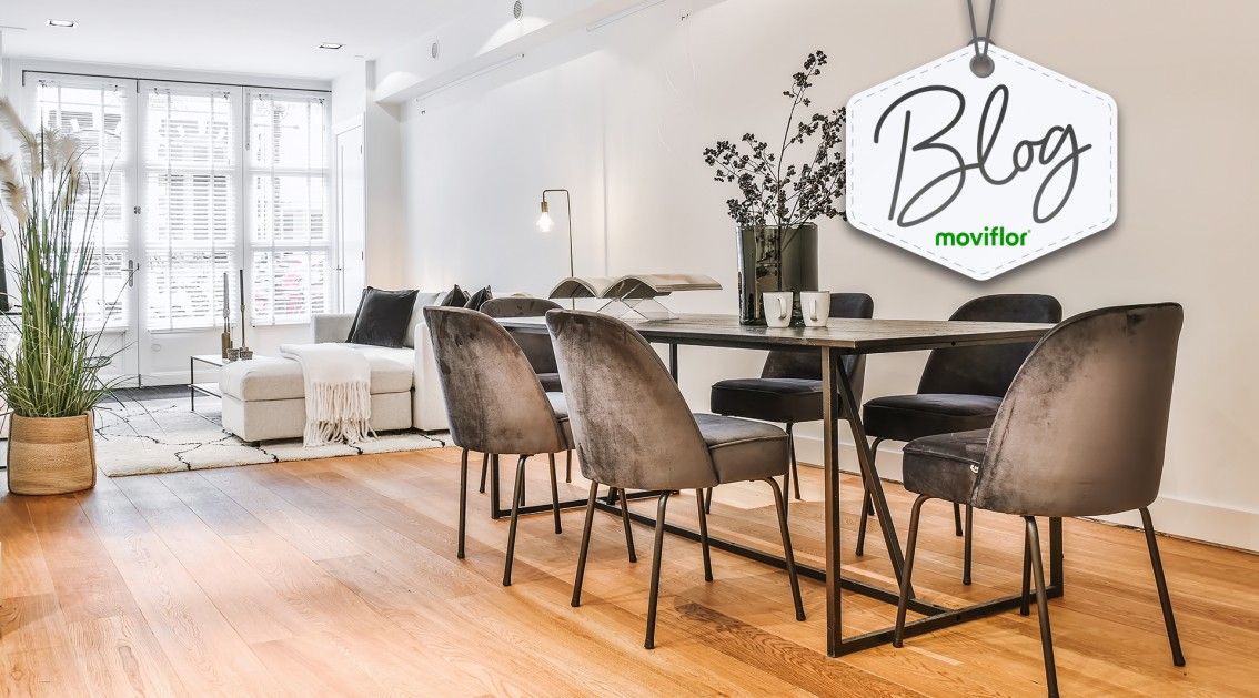 decoração de sala de estar e jantar juntas