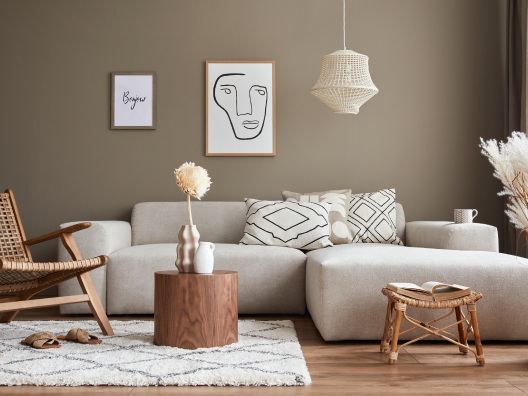 decoração de sala de estar moderna