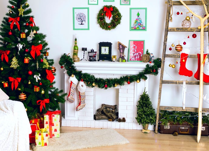 decoração de natal minimalista para sala