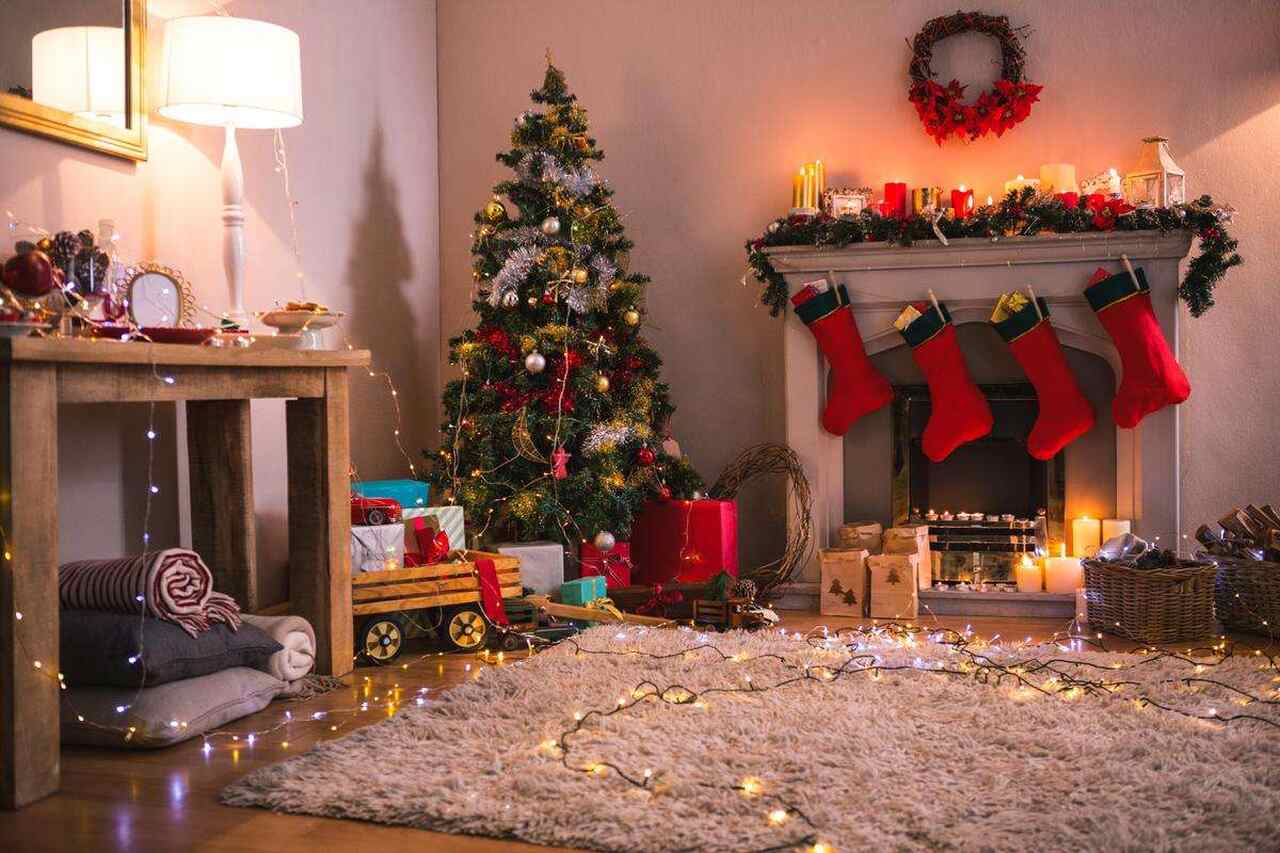 decoração de sala para o natal