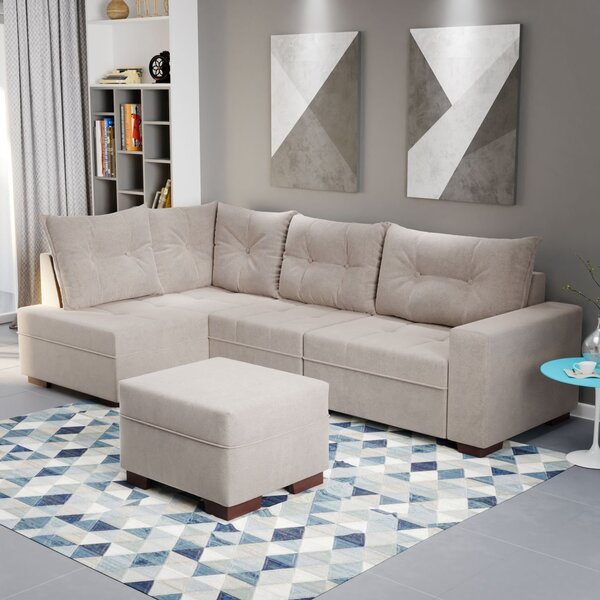 como decorar sala pequena com sofá de canto gastando pouco