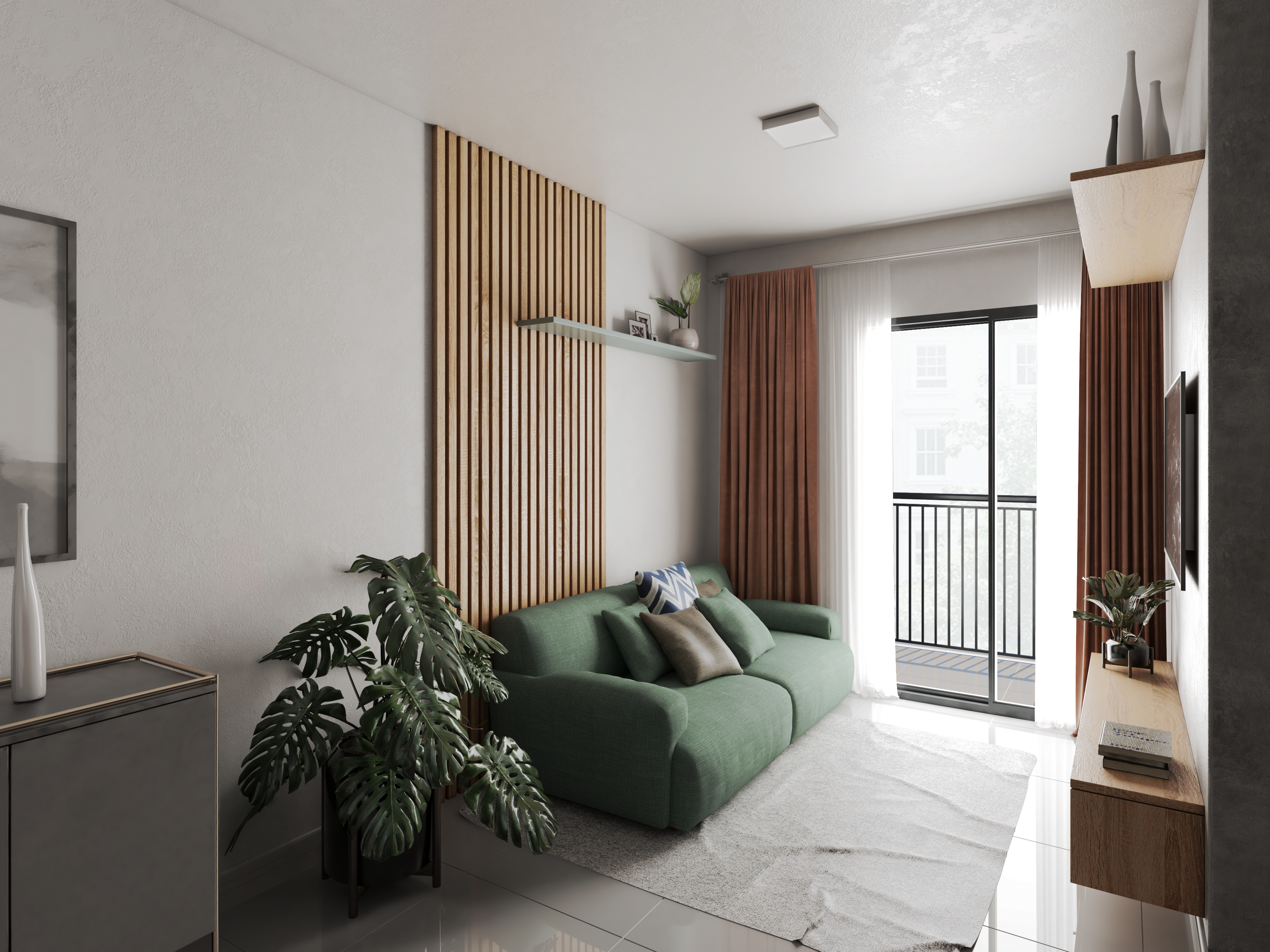 decoração de sala simples e barata