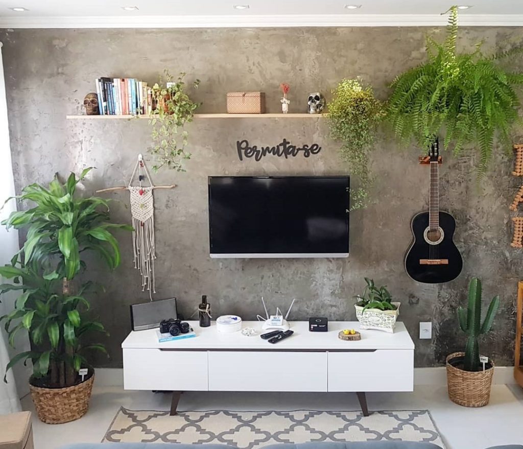 decoração de sala simples e barata