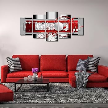 custo para decorar sala vermelha e cinza