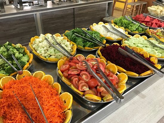 decoração de saladas para restaurante