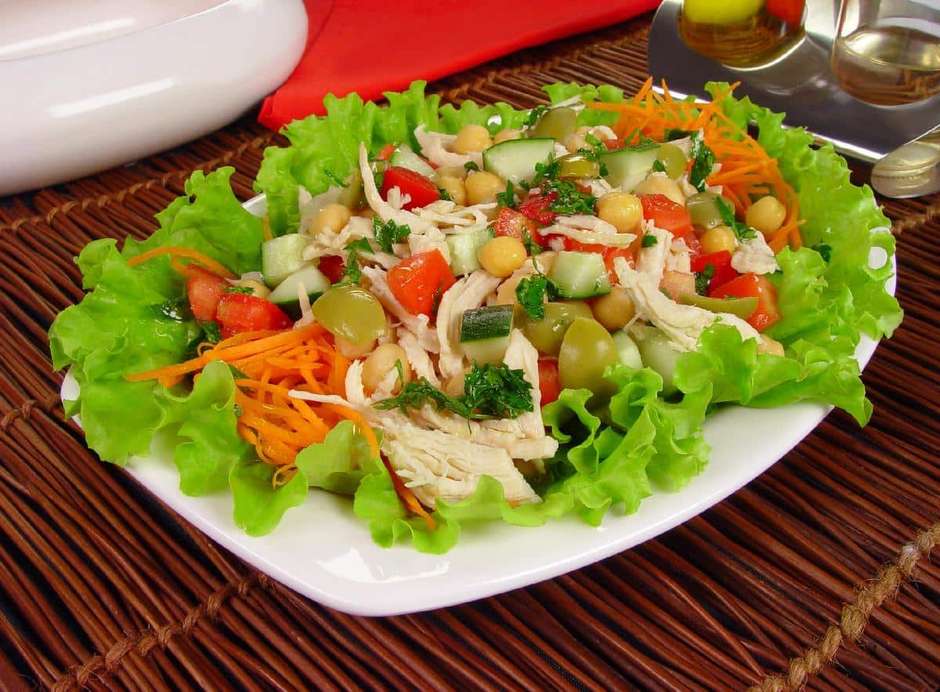 decoração de saladas simples