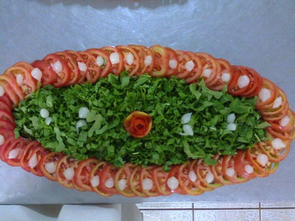 decoração de saladas simples