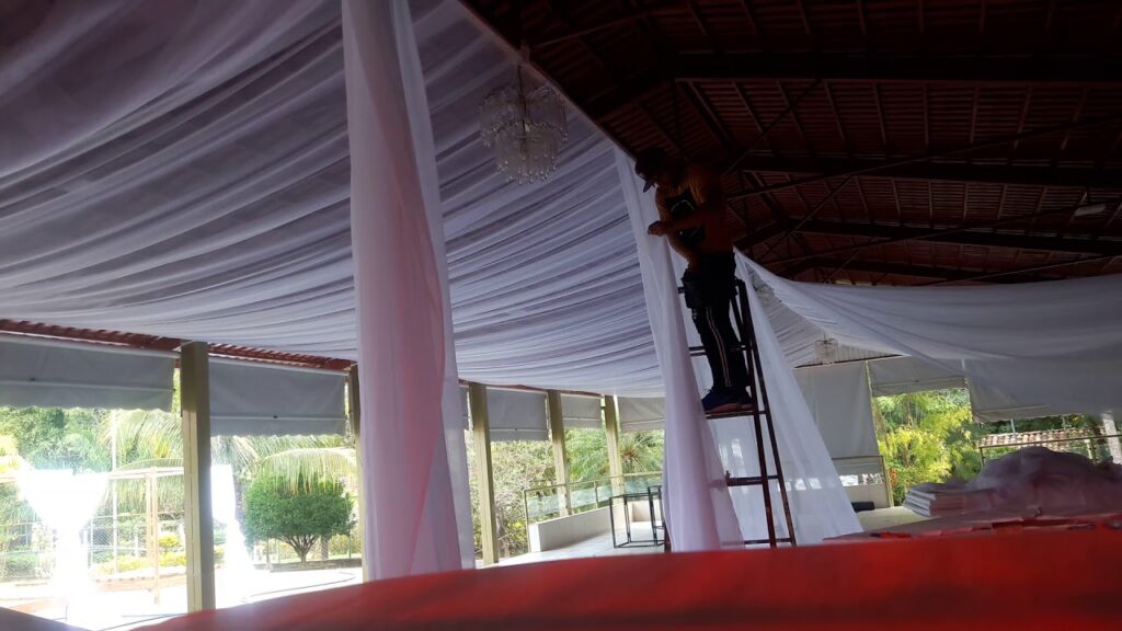 decoração de teto festa