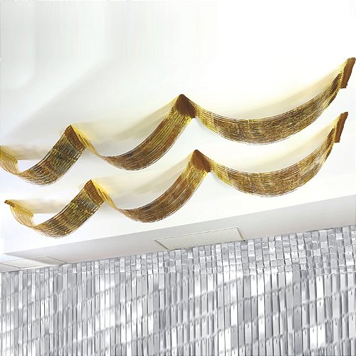 decoração teto tecido ou balões qual melhor