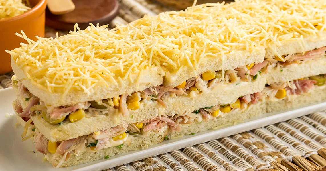 decoração de torta salgada