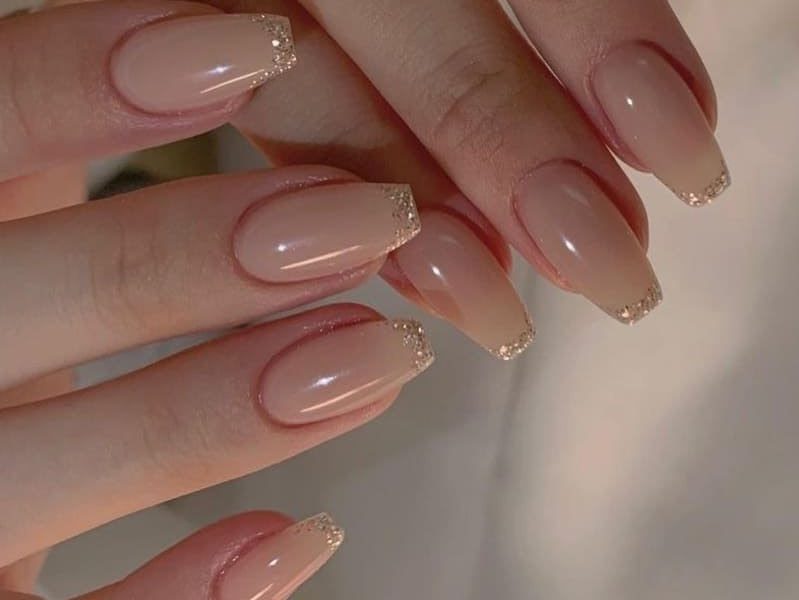 decoração de unha bailarina