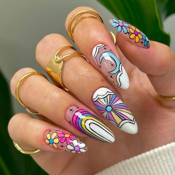 como fazer unhas em gel com tema de carnaval em casa