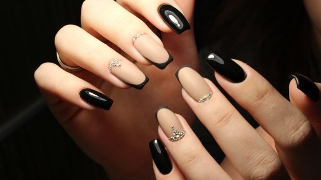 melhores ideias unhas escuras decoradas