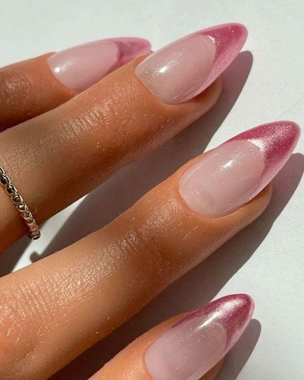 ideias de unhas postiças realistas rosa para festas