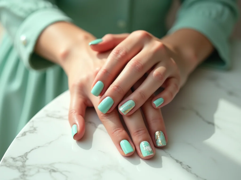 quanto custa fazer unha decorada verde água