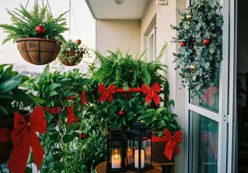 decoração natal varanda barata menos 50 reais