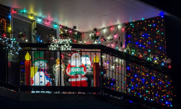 decoração de varanda para o natal