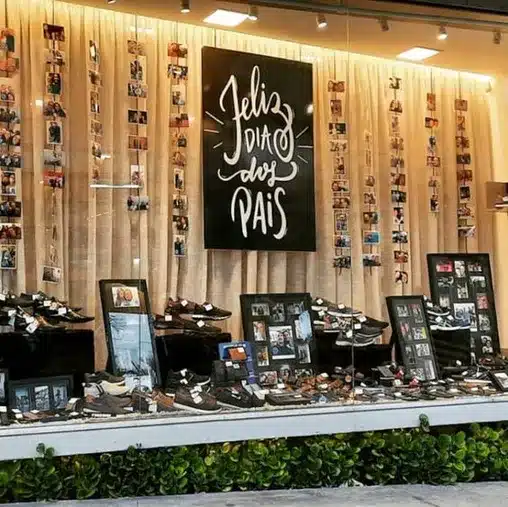 ideias de decoração vitrine dia dos pais para lojas