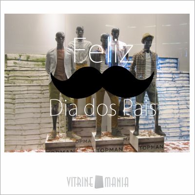 decoração de vitrine para o dia dos pais