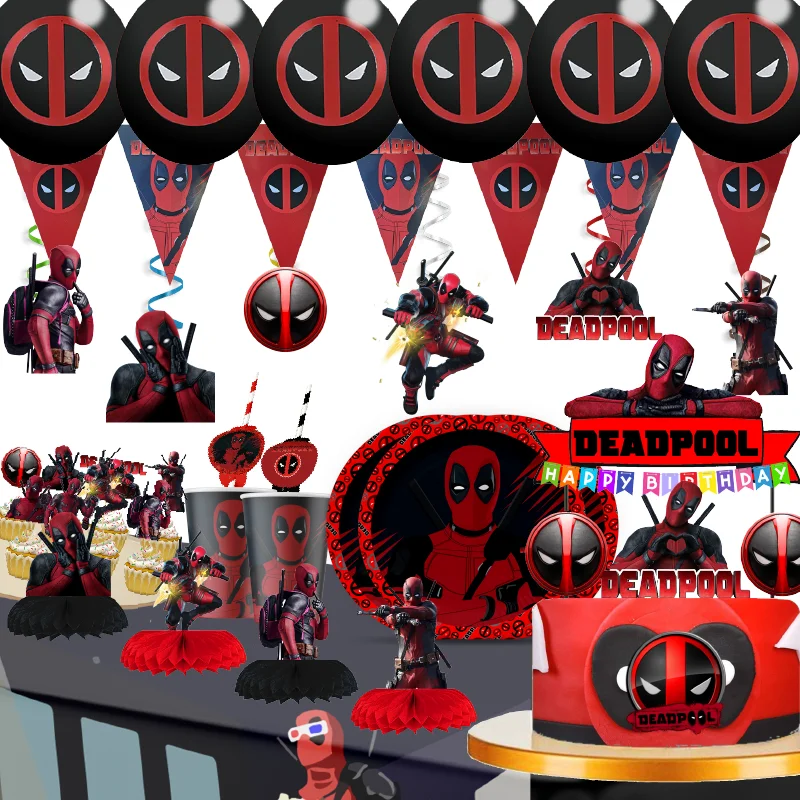 como fazer painel de festa deadpool wolverine