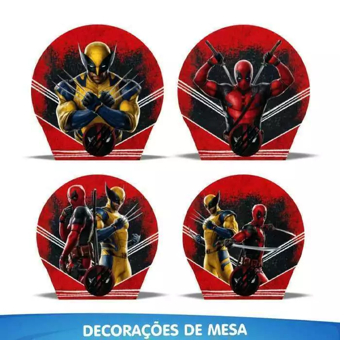 deadpool vs wolverine qual decoração escolher