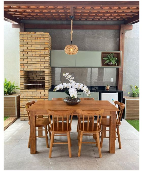 melhores ideias decoração churrasqueira pequena