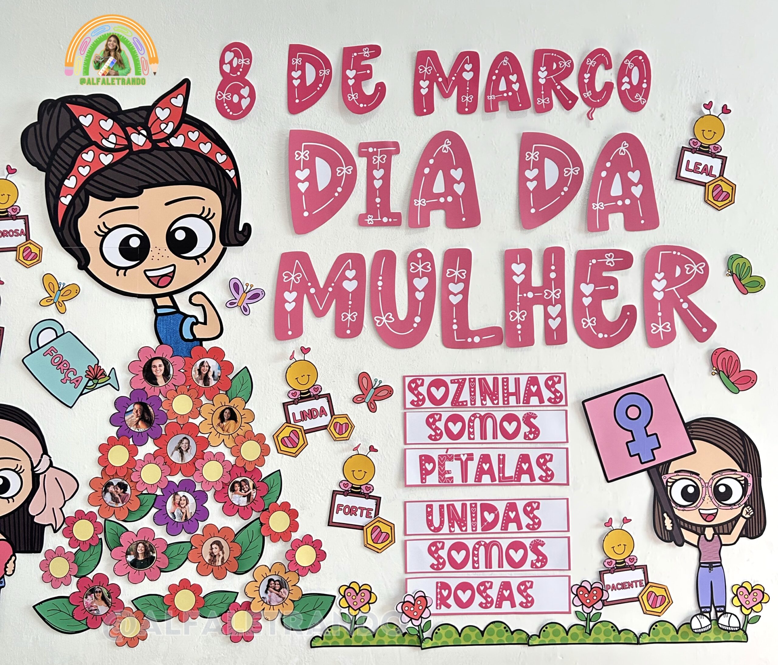 decoração dia da mulher vs decoração dia internacional da mulher