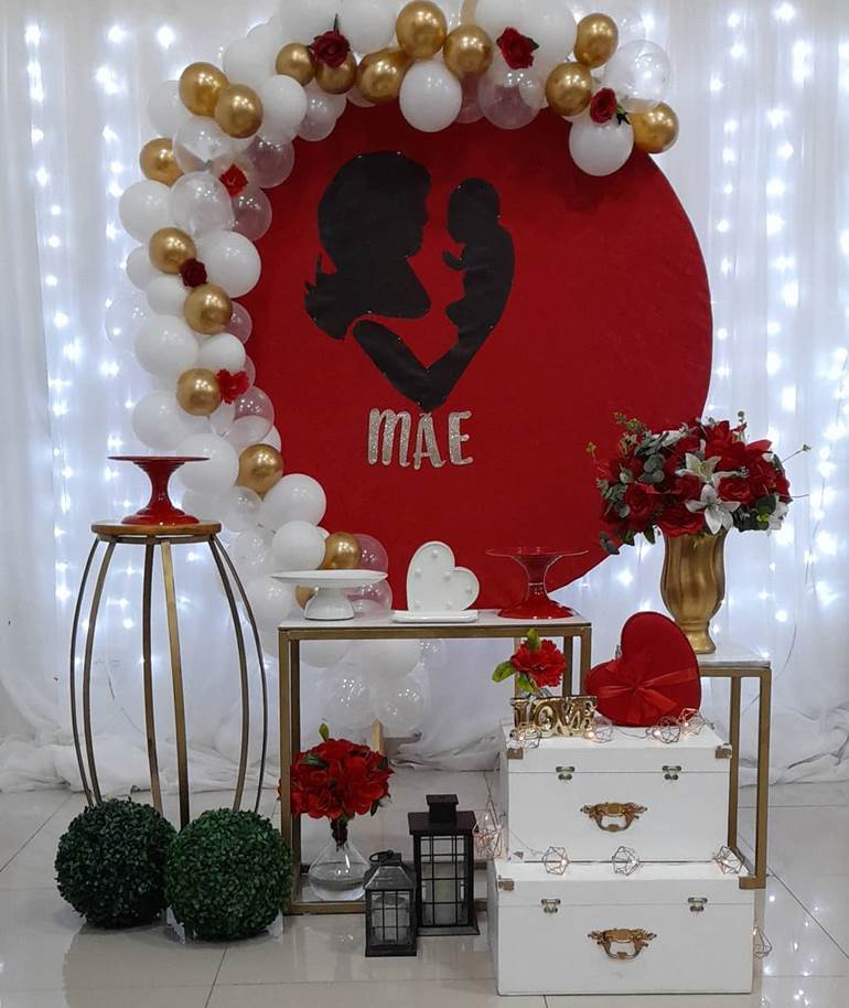 balão bubble ou metalizado dia das mães