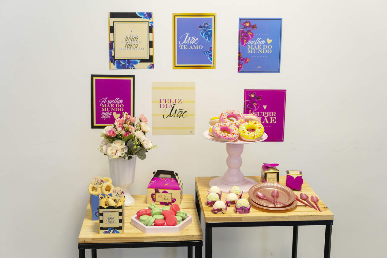 decoração dia das mães loja