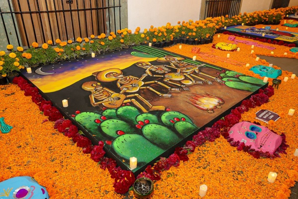 decoração dia dos mortos mexico