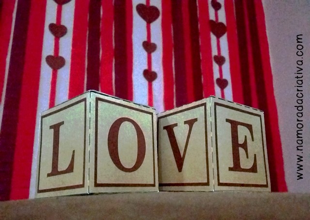 decoração dia dos namorados com papel