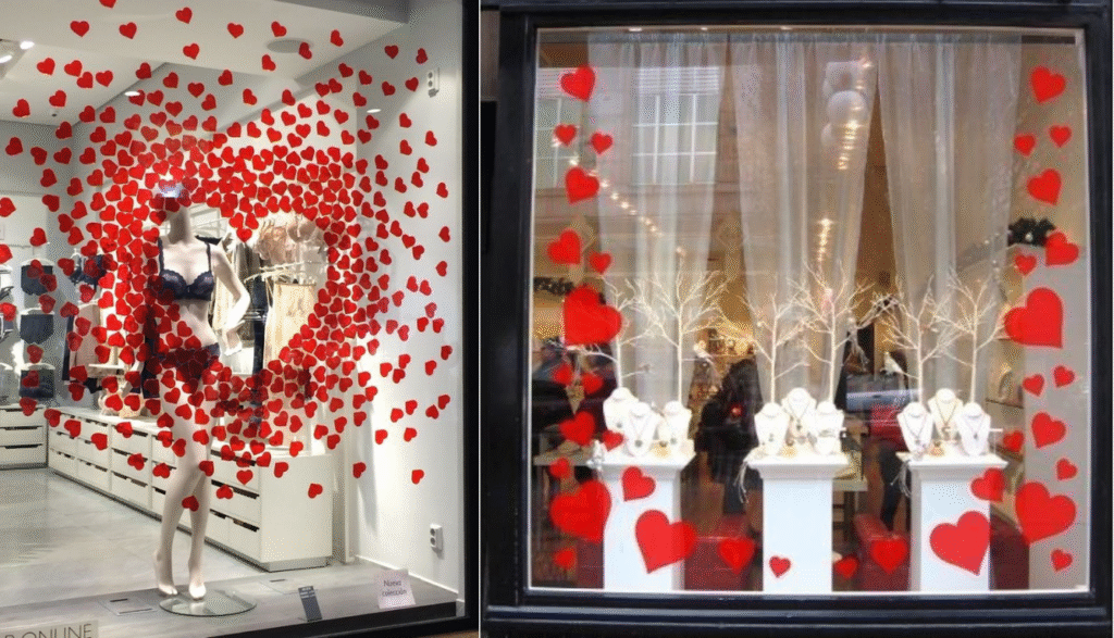 decoração dia dos namorados loja