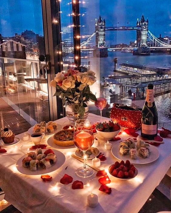 decoração dia dos namorados restaurante