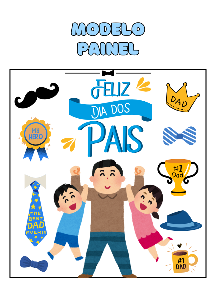 decoração dia dos pais para imprimir