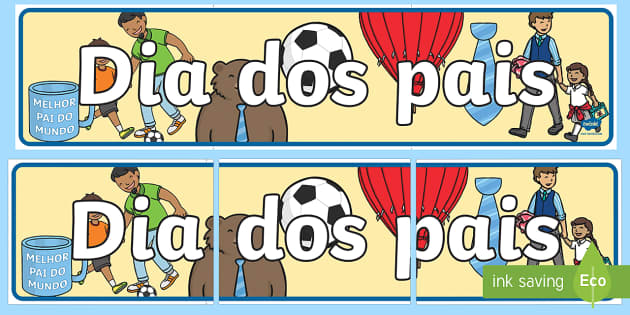 decoração dia dos pais para imprimir