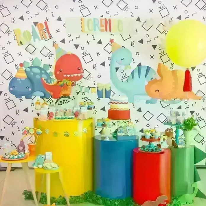 decoração dinossauro baby
