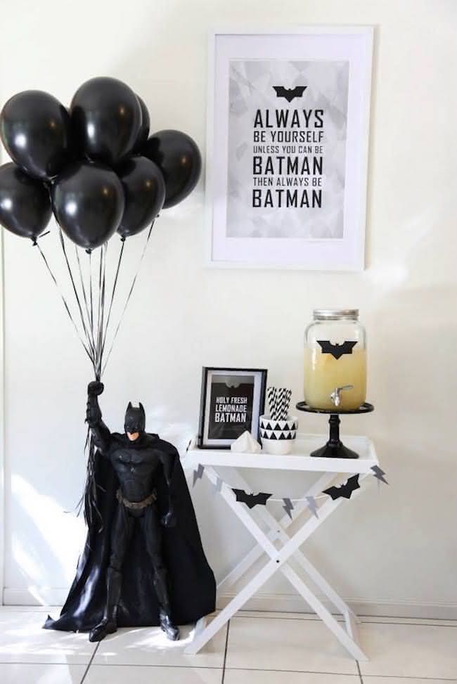 decoração do batman